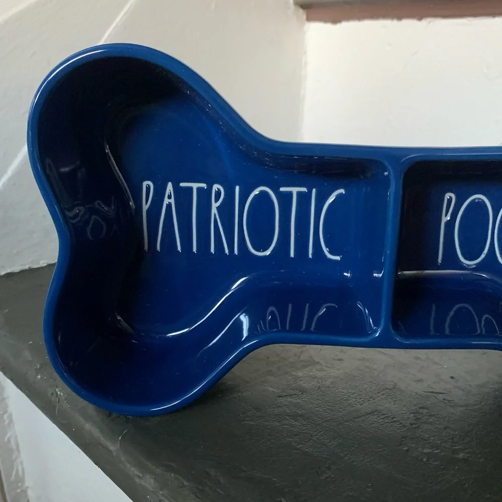 Rae Dunn PATRIOTIC POOCH Dish